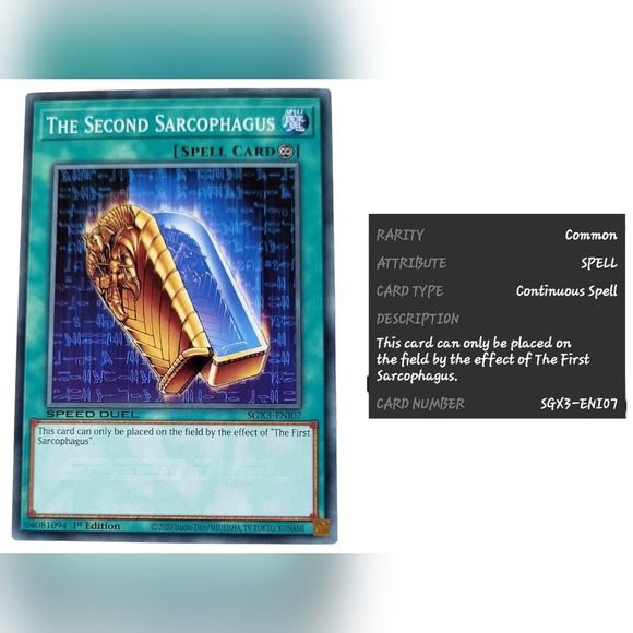 YU-GI-OH SARCOPHAGUS LOT ~ FIRST - SECOND - THIRD ~ MINT - Picture 3 of 5